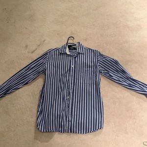 Gant blue and light blue striped shirt